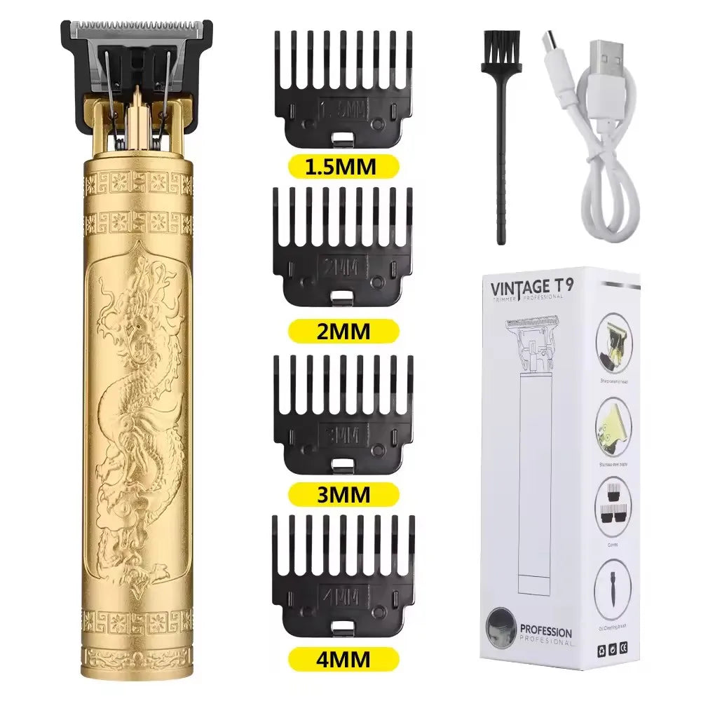 Noxwear - T9 LCD Electric Hairdresser Oil Shaving Head Electric Pusher Carving