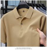 Noxwear - Men's 100% Cotton Polo Shirt - Summer Casual Breathable Tee,19 Colors,Ideal for Golf and Sports,Business Casual,Silk-Like Finish