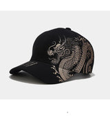 Noxwear - Chinese Style Dragon Pattern Baseball Hat For Men And Women, Versatile National Tide Cap, Hip Hop Hip Hop Skateboarding, Cool