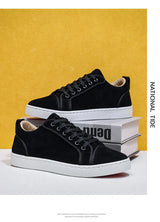 Noxwear - Autumn New Shoes for Men Suede Leather Casual Shoes Fashion Flat Skateboard Shoes Youth Cool Sneaker