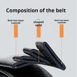 Noxwear - OYIFAN Men Belt Genuine Leather Belt for men Automatic belts Adjustable waistband Business belts 허리띠