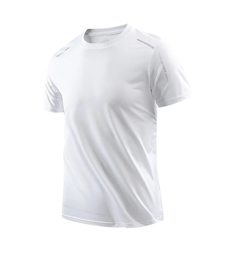 Noxwear - CHRLCK Men's Running Quick Drying T-shirts Breathable Hiking Fishing Tees Soft Elasticity Outdoor Sports Short Shirt Summer