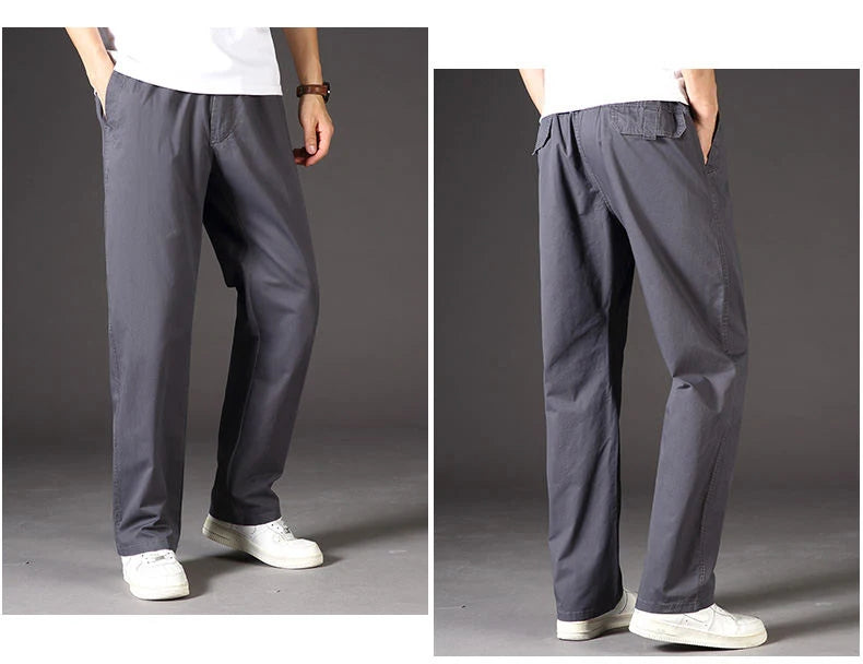 Noxwear - Men's Cargo Pants Summer Spring Cotton Work Wear New In Large Size 6XL Casual Climbing Joggers Sweatpants Hombre Autumn Trousers