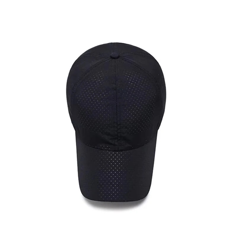 Noxwear - Hat Men Spring Summer Solid Color Mesh Cap Baseball Cap Women Autumn Korean Edition Sunscreen Hat Mesh Breathable Peaked Cap