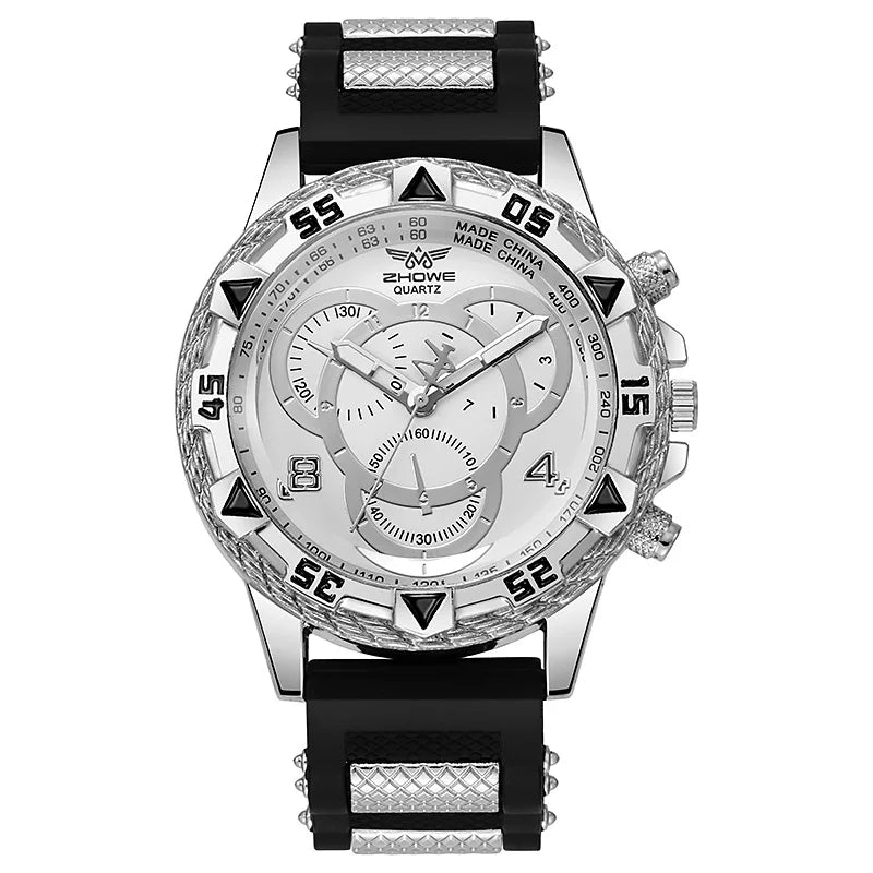 Noxwear - Men’s Watch Fashion Silicone Band Analog Quartz Wrist Watch Man Sports Watches