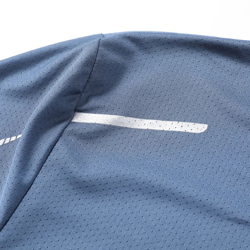 Noxwear - CHRLCK Men's Running Quick Drying T-shirts Breathable Hiking Fishing Tees Soft Elasticity Outdoor Sports Short Shirt Summer