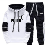 Noxwear - Hot Sales Mens Tracksuit Print Casual Sweatshirts Sportswear Single Piece Hoodie Pants Outdoors Gym Sports Jogging Mens Clothing