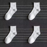 Noxwear - 5/10/20 Pairs Neutral Solid Color Round Neck Socks Spring Autumn Sweat Absorbing Breathable Comfortable All-season Sports Socks