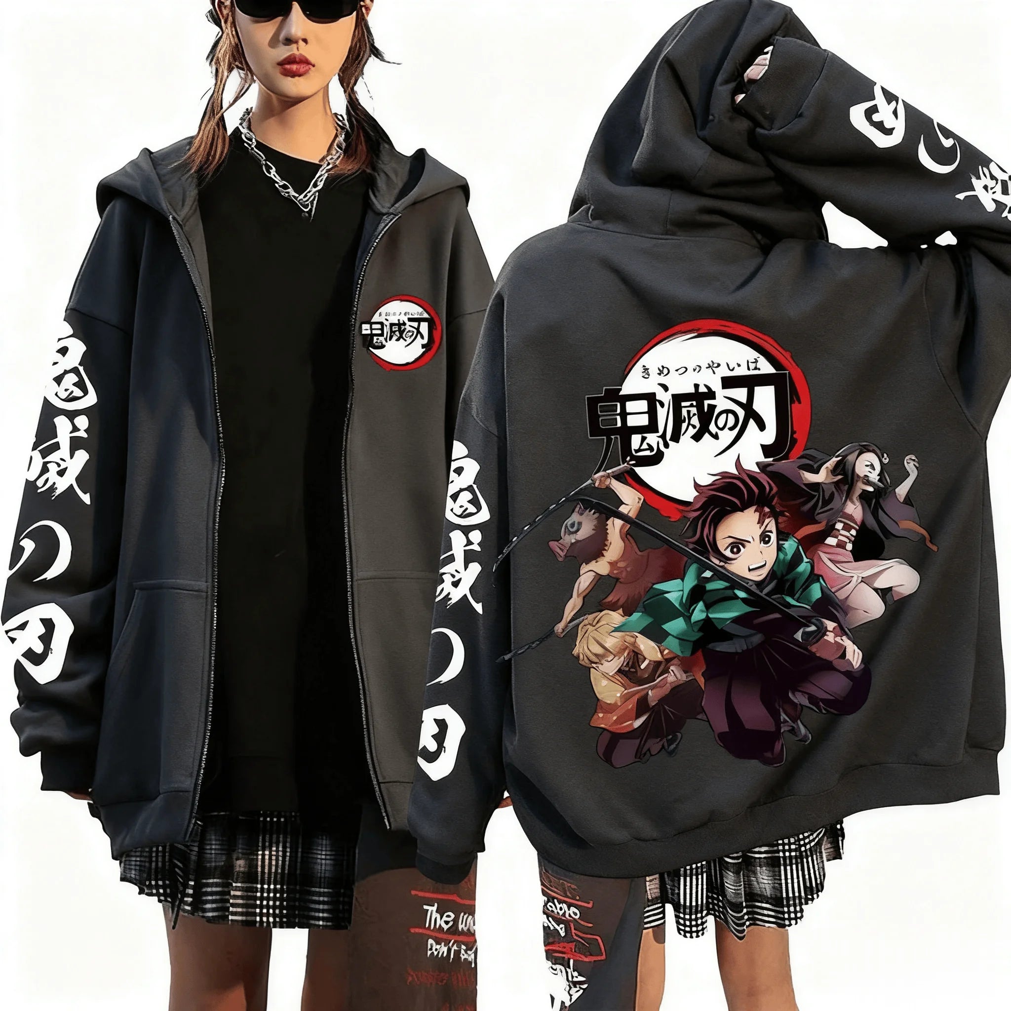 Noxwear - Devil Killer Anime Zipper Hoodie Men's and Women's Sportswear Street Wear Autumn and Winter Fashion