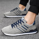 Noxwear - Artificial Leather Men Causal Shoes Male Spring Men Casual Light Shoes Sneakers Lac-up Flats Breathable Outdoors Sapato