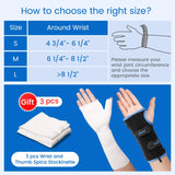 Noxwear - VELPEAU Wrist Brace for Carpal Tunnel, Arthritis, Tendonitis, Sprain, Injuries and Pain Relief, Wrist Splint for Women Men