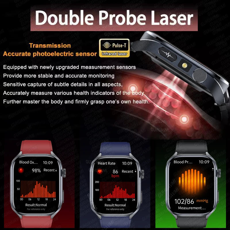 Noxwear - 2025 New Accurate ECG Smart Watch Heart Health Analysis Blood analysis Blood Lipid Blood Pressure BT call Smart Watches For Men