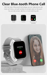 Noxwear - KESHUYOU New Bluetooth Call Smart Watch Information Push Men Women Health Monitoring Watch Pedometer Smart Watch For Android IOS