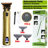 Noxwear - Vintage T9 Hair Clipper Beard Shaving Body Hair Trimmer Clippers Electric Men Haircut Machine 0mm Barber Shaver