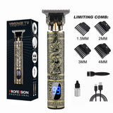 Noxwear - T9 LCD Electric Hairdresser Oil Shaving Head Electric Pusher Carving