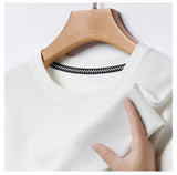 Noxwear - New Summer Waffle Round Neck Short Sleeved T-shirt for Men's Short Sleeved Top