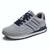 Noxwear - Artificial Leather Men Causal Shoes Male Spring Men Casual Light Shoes Sneakers Lac-up Flats Breathable Outdoors Sapato