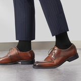 Noxwear - HSS 5/10 Pairs Men's Cotton Blend Socks Black Business Men Socks Soft Breathable Summer Winter for Male Socks Plus Size (6.5-14)