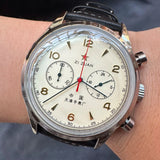 Noxwear - Men's watches 1963 pilot automatic watch 42mm waterproof retro quartz chronograph vintage dress watch
