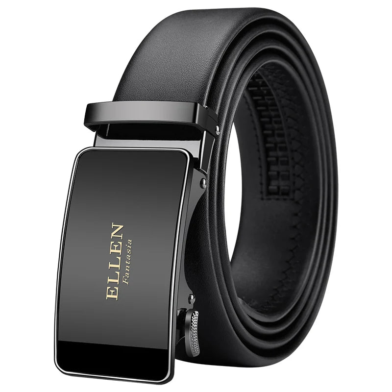 Noxwear - OYIFAN Men Belt Genuine Leather Belt for men Automatic belts Adjustable waistband Business belts 허리띠