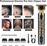Noxwear - T9 LCD Electric Hairdresser Oil Shaving Head Electric Pusher Carving