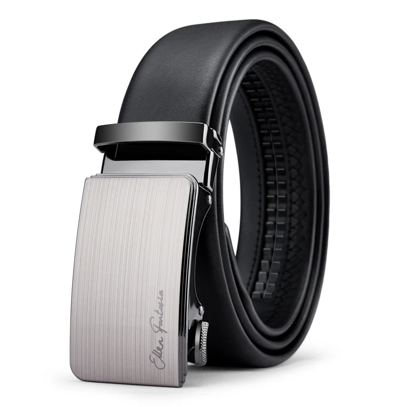 Noxwear - OYIFAN Men Belt Genuine Leather Belt for men Automatic belts Adjustable waistband Business belts 허리띠
