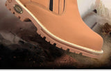 Noxwear - Steel toe cap boots waterproof non-slip work shoes for men women anti smash anti puncture leather construction site safety shoes