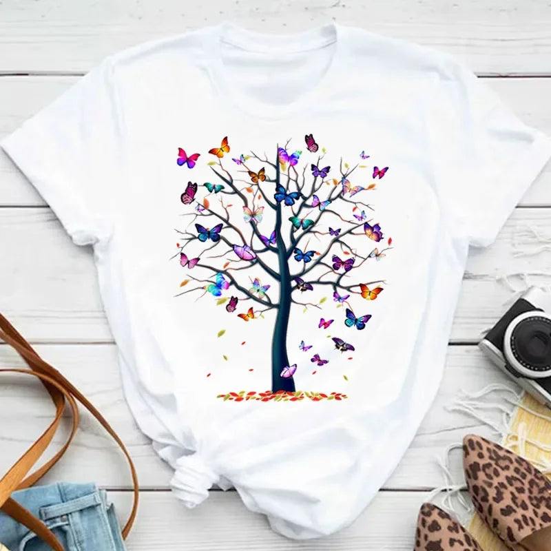 Noxwear - Butterfly Petal Graphic Tee
