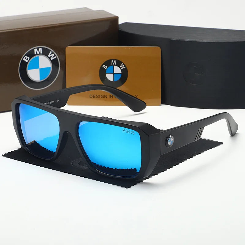 Noxwear - BWM Luxury Polarized Sunglasses Men UV Anti-Glare Driving Cycling Fishing Outdoor Beach Hiking Sunglasses Mirror Color Film