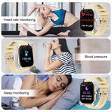 Noxwear - New Smart Watch 2.01 Inch HD Display Answer Make Call Message Preview Sport Modes smartwatch DIY Dial Weather Forecast Men Women