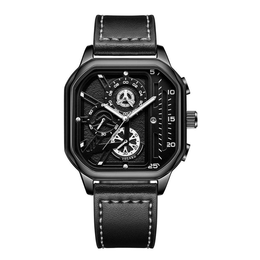 Noxwear - Luxury Big Dial Men Square Watch