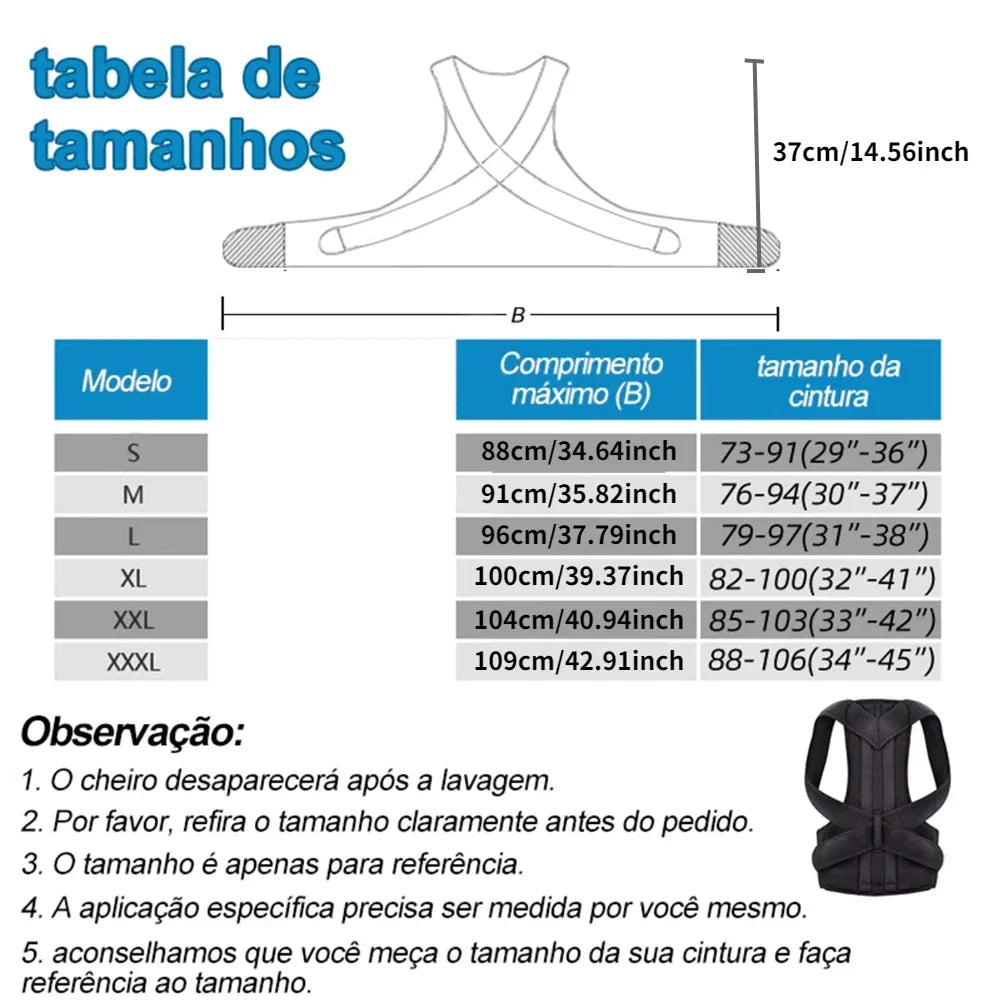 Noxwear - Achieve Posture with Adjustable, Breathable Polyester Posture Corrector