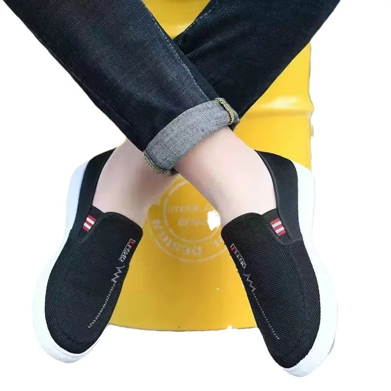 Noxwear - Men Shoes Breathable Canvas Sneakers
