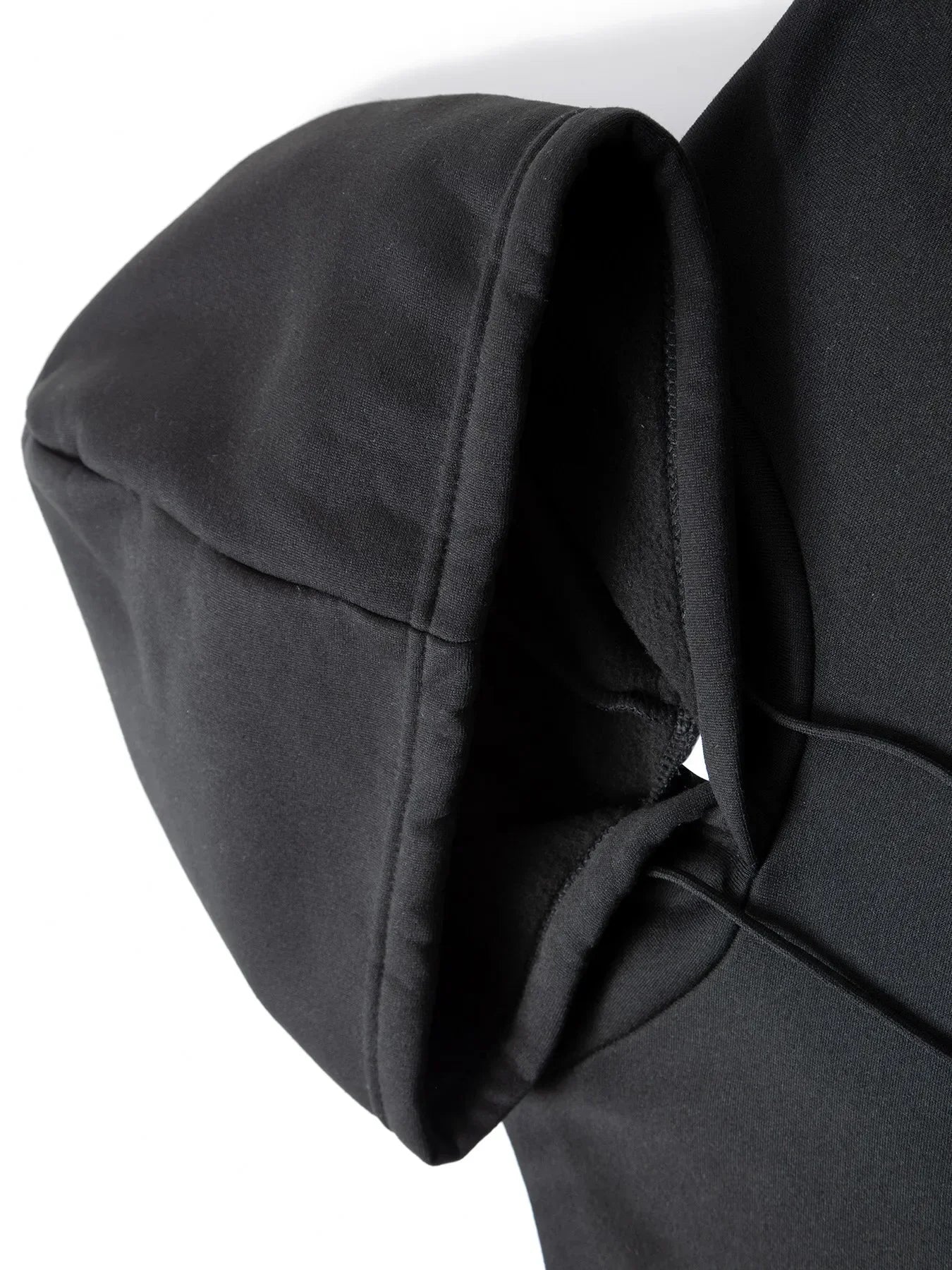 Noxwear - Men's Casual Thicken Hoodies Autumn Winter Long Sleeve Pullover Fashion Loose Solid Color Sweatshirt Spring Warm Outdoor Hoody