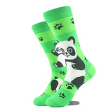 Noxwear - Cotton Happy Funny Socks Men Alien Planet Shark Crazy Design Sokken Unisex Novelty Dinosaur Crew Skateboard Calcetines Hombre