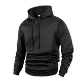 Noxwear - Men's Casual Thicken Hoodies Autumn Winter Long Sleeve Pullover Fashion Loose Solid Color Sweatshirt Spring Warm Outdoor Hoody