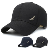 Noxwear-Men's breathable baseball cap, spring and summer fashionable baseball cap, wheat ear copper label outdoor casual baseball cap