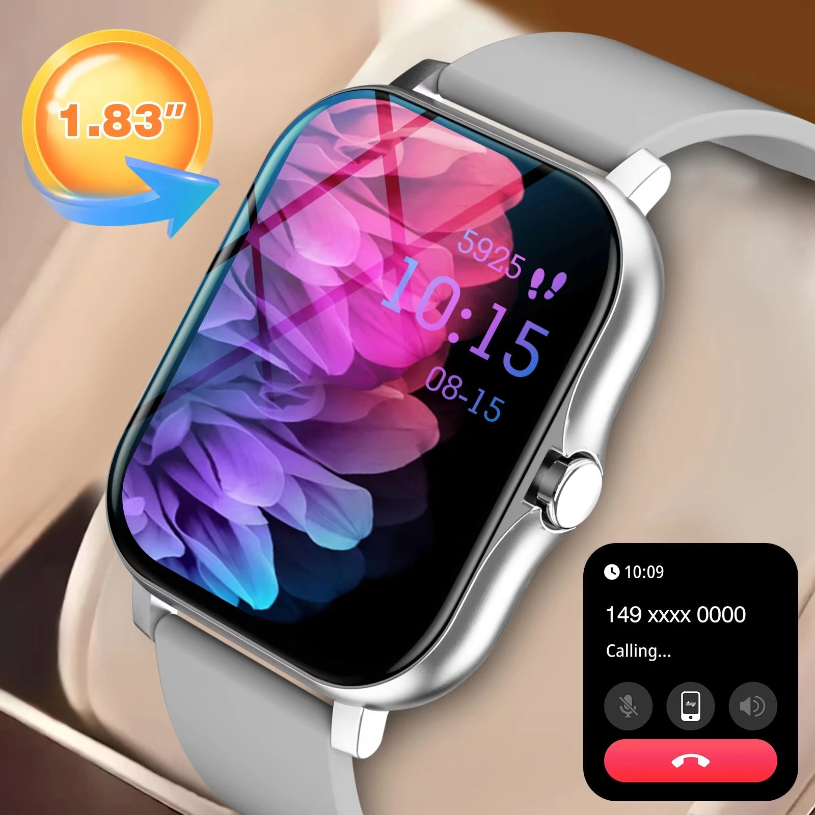 Noxwear - KESHUYOU New Bluetooth Call Smart Watch Information Push Men Women Health Monitoring Watch Pedometer Smart Watch For Android IOS