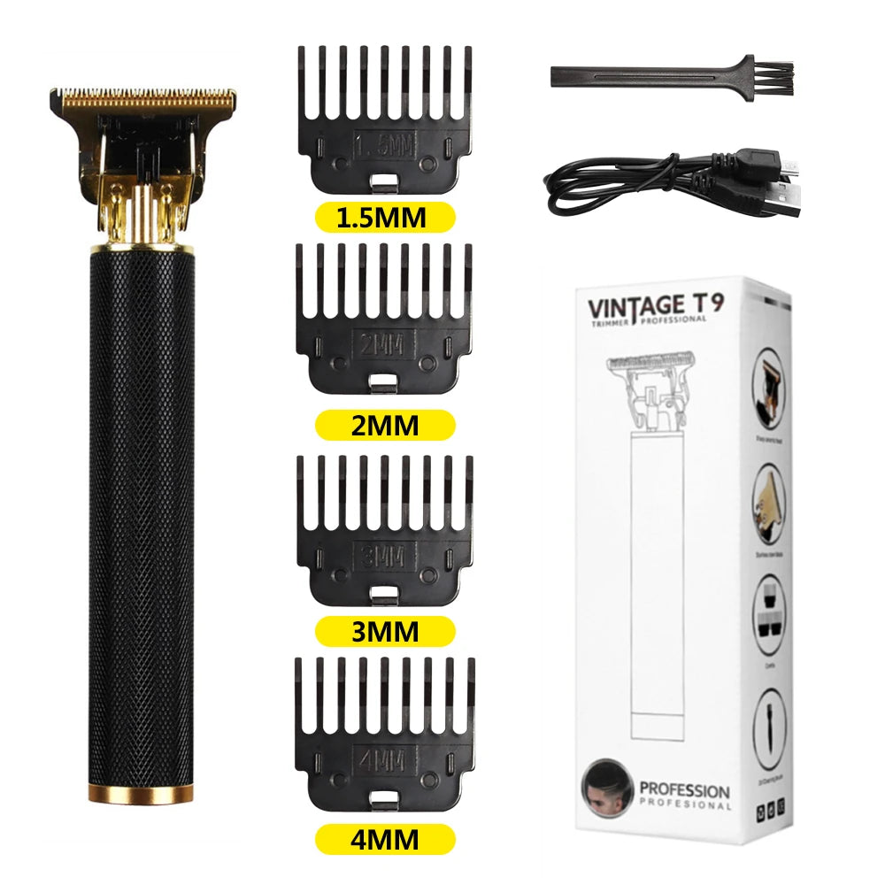 Noxwear - T9 LCD Electric Hairdresser Oil Shaving Head Electric Pusher Carving