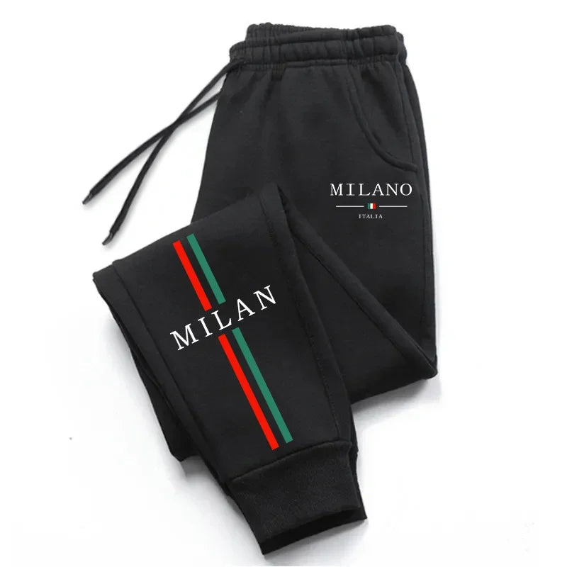 Noxwear - Hot Sale Milan City Printed Jogger Pants High Quality Men's Autumn Winter Casual Sports Sweatpants Outdoor Running Wear