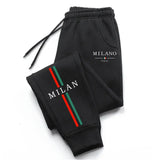 Noxwear - Hot Sale Milan City Printed Jogger Pants High Quality Men's Autumn Winter Casual Sports Sweatpants Outdoor Running Wear