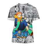 Noxwear - Summer Hot selling Anime Character Creative Design 3D Printing Cool and Personalized Fashion T-shirt