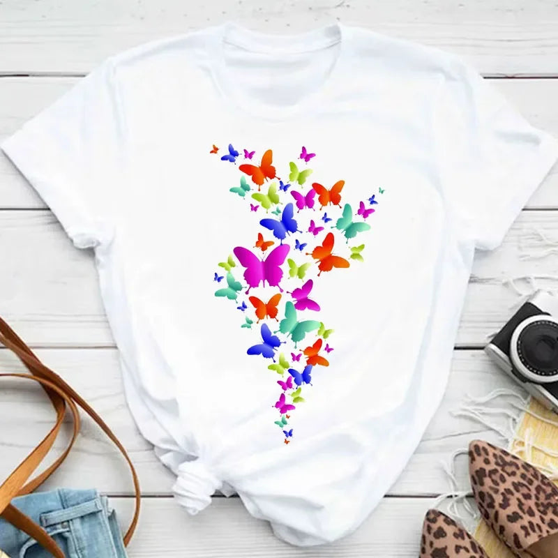 Noxwear - Butterfly Petal Graphic Tee