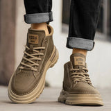 Noxwear - Winter New Man Shoes Classic Men Retro Ankle Boots Fashion Waterproof No-slip High-top Casual Shoe Work&Safty Boots Botas Hombre
