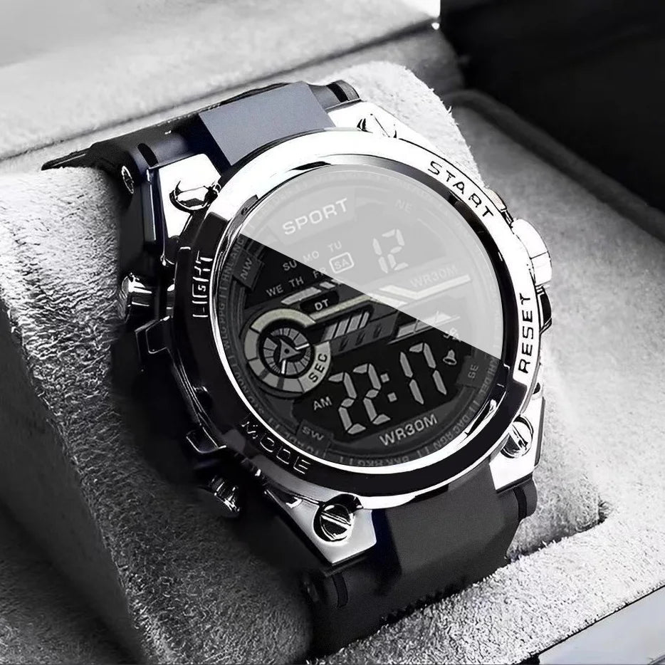 Noxwear - Multifunction Men's Sports Watch Waterproof Luminous Alarm Clock Men LED Digital