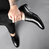 Noxwear - Oxfords Leather Shoes for Men Luxury Big Size 38-50 Men Dress Shoes