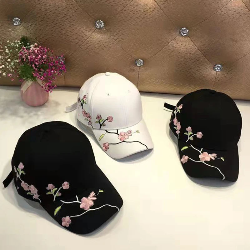 NoxWear - Floral Embroidery Sun Cap