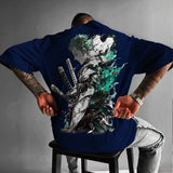 Noxwear - Zoro Anime Men's Women's Short Sleeve T-shirts New Summer Cotton Streetwear Casual Tops Graphic Tee Oversized Y2k Clothes