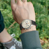 Noxwear - Men's watches 1963 pilot automatic watch 42mm waterproof retro quartz chronograph vintage dress watch