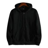 Noxwear-Zipper Hoodies Autumn Winter Men's New Long Sleeve Hooded Sweatshirt Fashion Casual Male Outfit Sportwear Loose Fit Clothes